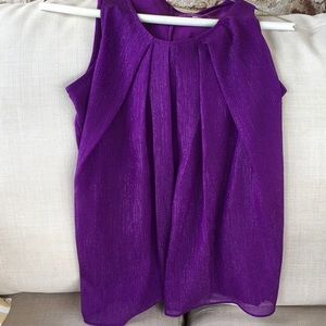 Purple glitter tank